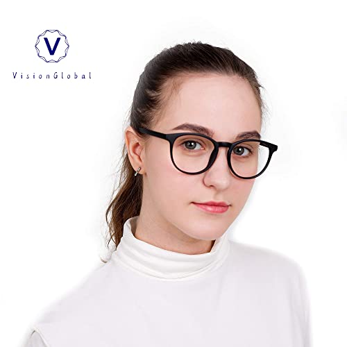 Image of VisionGlobal 6 Pairs Blue Light Blocking Glasses /Reading Glasses for Women /Men, Fashion Eyewear Frame