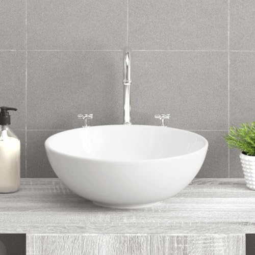 Lavabo con rebosadero y sifón anticaída de agua para aseos pequeños 2