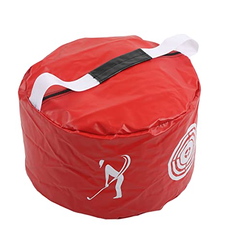PENO Swing Trainer Bag, PVC Material Opens Smoothly Hitting Bag Exquisite Workmanship Waterproof Durable for Golfer for Course