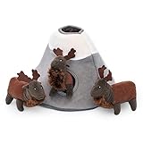 ZippyPaws Burrow, Woodland Friends Elk Mountain - Interactive Dog Toys for Boredom - Hide and Seek Dog Toys, Colorful Squeaky Dog Toys for Small & Medium Dogs, Plush Dog Puzzles