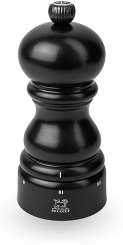 Peugeot Paris u'Select - Molinillo de sal (5 pulgadas), color negro satinado