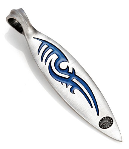 Preisvergleich Produktbild Bico Herren Kalim Anhänger (B141 Hellblau) - exotische Erinnerungen - Farbiges Kunstharz und Metall