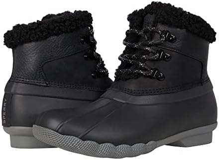 sperry duck boots women black