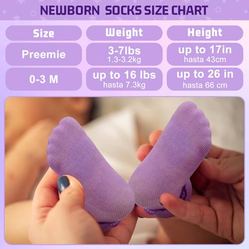 Toulite 12 Pairs Baby Ruffle Ankle Socksturn Cuff Cotton Girls and Boys Non-slip Warm Socks2