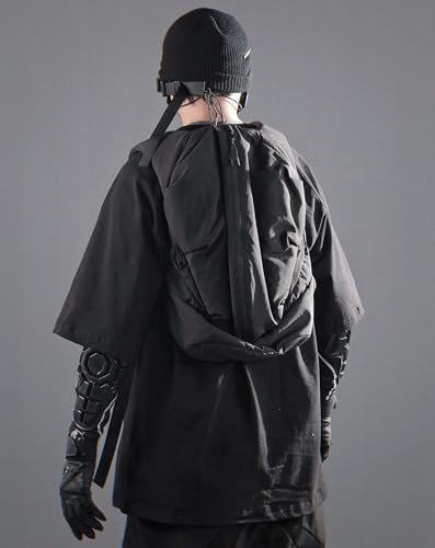 Niepce Inc Japanese Techwear Travel Backpack for Men (Black-bag4, One Size)3