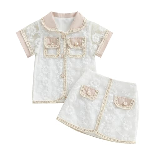 MBMSHEGH Toddler Baby Girl Summer Outfit 2 Pcs Set