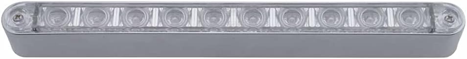 United Pacific 10 LED 9" Stop, Turn & Tail Light Bar w/Bezel - Red LED/Clear Lens,39309