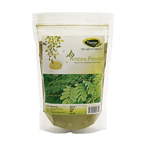 Thanjai Natural Arappu Powder 1Kg (500g Pouch X 2) 100% Natural Albizia Amara Arappu Powder Traditional Hair wash & Hair conditioner (1kg)