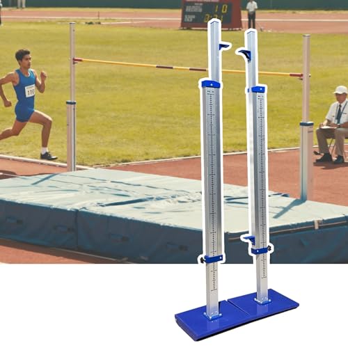 Innovz Aluminum Track & Field High Jump Measuring Standard, Movable Competition High Jump Stands for Elementary High School Professional, Adjustable Bracket