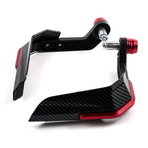 Pare-brise protège-main de guidon moto rouge pour Z1000 Z900 Z650 ZX6R Z800