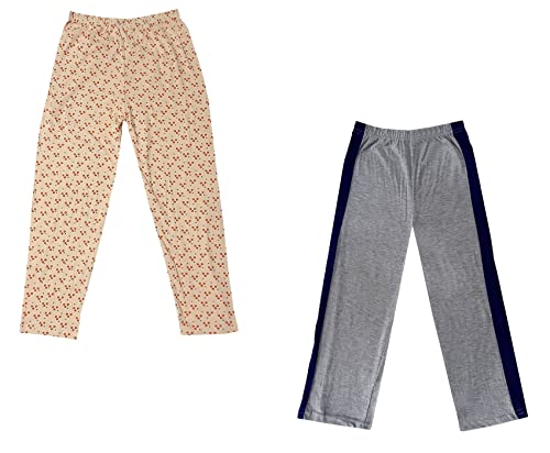 Image of indi weaves Boys and Girls Cotton Solid and Printed Pyjama /Pant /Trackpants