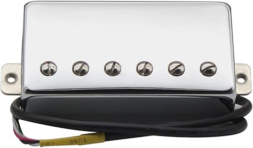 Miniatura 3 de FLEOR Alnico - Pastilla Humbucker para guitarra de 5 cables, 4 cables, 14-15 K, cromada, ajuste Gibson Les Paul, parte de guitarra