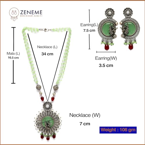 Antique Matte God Krishna Jewellery Set