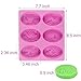 Palksky (2 Pack) 6 Cavities 3D Bee Silicone Oval Molds/Honeycomb Soap Mold/Beehive Cake Baking Mold for Homemade Craft Candle Resin Bath Bomb