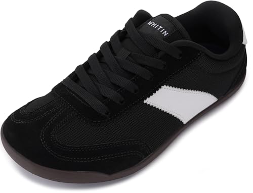 Image of WHITIN Women's Wide Toe Box Barefoot Shoes Retro Style W608 | Zero Drop Support, Natural Foot Alignment, Balanced Walking Feel, Daily Commute, Long Hours Standing
