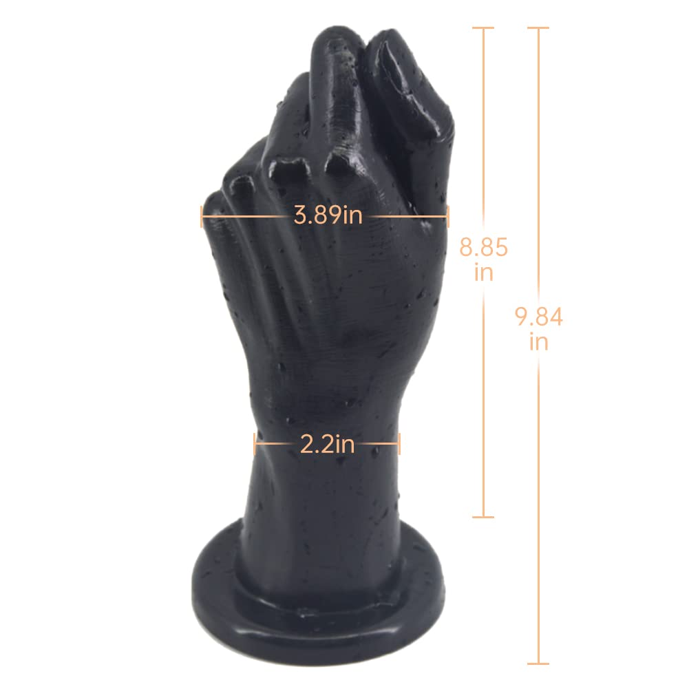 Fisting Anal Plug Realistic Hand Dildo with Suction Cup for Men Women Vaginal Prostate Massage Sex Factory: Black
