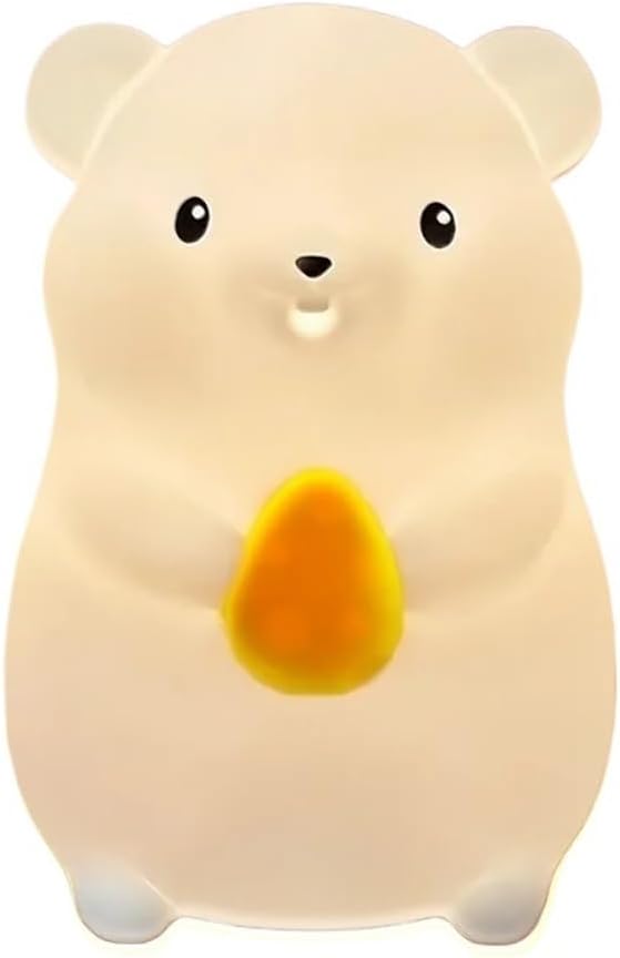 1pcs Tap Lamp USB Rechargeable LED Night Light Bedside Lighting for Bedroom(Orange)