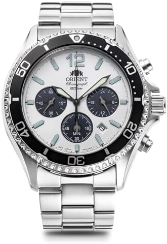 [オリエント]ORIENT Mako マコ SOLAR PANDA ソーラー パンダ 日本製 国内メーカー保証付 RN-TX0203S メンズ ホワイト シルバー