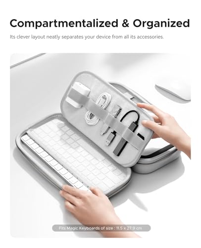 ORICO Protective Carrying Case for Apple 2024 Mac mini M4/M4 Pro, Portable Hard Shell Travel Storage Bag, Nylon Braided, Water Resistant Compatible with Magic Keyboard/Mouse/Trackpad/Charger (L) - image 7