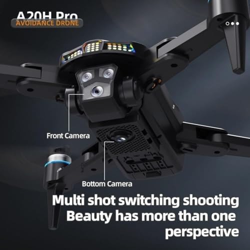 Image of 4k rEmOtE CoNtRoL DuAl cAmErA DrOnE 1080P Wi-fI SeLfIe gEsTuRe rC DrOnE WiTh oBsTaClE AvOiDaNcE BrUsHlEsS MoToR OnE KeY TaKe-oFf & lAnDiNg 4.5 iNcH LcD DiSpLaY (T6 PRO)