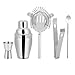 Jadeshay Home Cocktail Shaker, 5 Stück/Set Edelstahl Cocktail Shaker Mixer Trinkwerkzeug Haushaltsbar 250ml