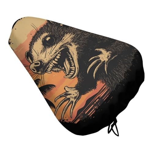 Vintage Opossum Sunset Bike Cover