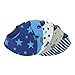Lilly and Ben® Bavaglini bandana bimbo - super assorbenti e morbidi - per dentizione - doppio strato cotone jersey e pile - foulard triangolo - bottoni regolabili ipoallergenici - 5 pezzi