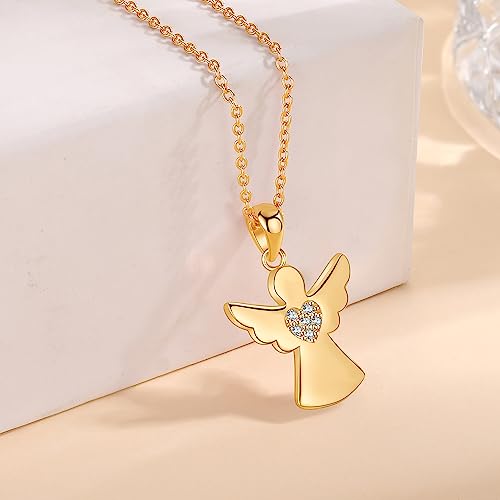 Collar de la suerte con ángel de la guarda para protección de mujer 2