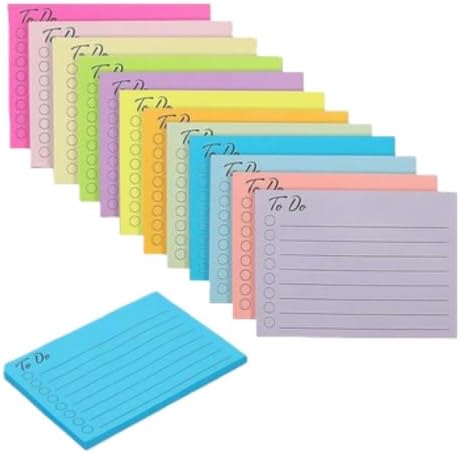 Colorful to Do List Memo Pads with Checkboxes, 4x3 Inch Sticky Note Pads, Assorted Colors Task Organizer Scratch Pads image 2