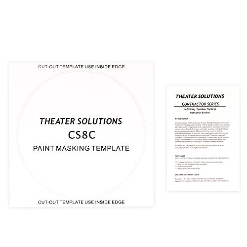 Theater Solutions Cs8C In Ceiling 8" Speakers Surround Sound Home Theater 2 Pair Pack 2Cs8C #TOP4