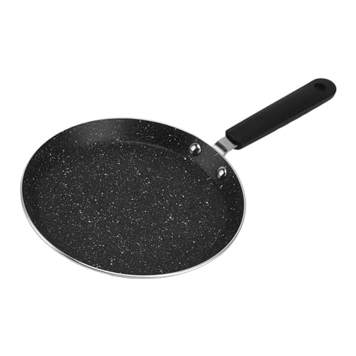 HERCHR Sartén para panqueques para crepé, Utensilios de Cocina de Forma Circular, Antiadherente, Forma Redonda, aleación de Aluminio, Plancha portátil para Hacer panqueques, sartén para (6 Pulgadas)