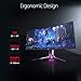 immagine 5ASUS ROG SWIFT PG35VQ 35'' UWQHD Gaming Monitor, 3440 x 1440, 200 Hz, G-SYNC Ultimate, Local Dimming, Quantum Dot, 90% DCI-P3, DP1.4, HDMI, USB 3.0, DisplayHDR 1000 Certificato, AuraSync