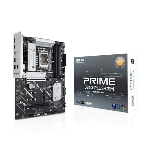 ASUS Prime B860-PLUS-CSM マザーボードソケット Intel LGA 1851 (Intel B860、ATX、DDR5メモリ、PCIe 5.0 x16 SafeSlot、3X PCIe 4.0 M.2、HDMI、DisplayPor