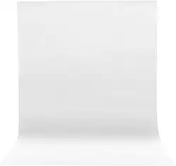 Pano de fundo branco para fotografia, cortina de fundo fotográfico de 2 m x 3 m, tela de fundo de sessão de fotos de tecido não tecido para decoração de festa de aniversário de estúdio (200 x 300 cm)