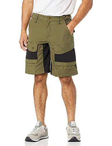TRU-SPEC Men's Shorts, 24-7 Xpedition P/C R/S, Ranger Green/Black, 36