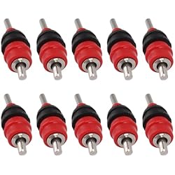 YUMILI 10 Boquillas Automáticas para Agua De Pollo, 360 Grados, Agua Potable para Aves De Corral, Pollo, Pato, Gallina, Boquilla De Riego para Granja De Cría, Color Rojo