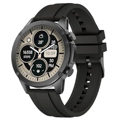 Duoripe - Reloj Inteligente Hombre  1.85" AMOLED Smartwatch con Llamadas Bluetooth  120 Modos Deportivos Smart Watch con SpO2/Pulsómetro/Monitor de Sueño/Podómetro  Impermeable IP68 Smart Watch Para Android iOS