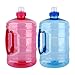 Butelka na wodę 2L, sportowy dzbanek na wodę o dużej pojemności, przenośny duży dzbanek na wodę do treningu sportowego bez BPA z zatyczką uchwytu, szczelny duży plastikowy dzbanek na wodę do fitnessu,