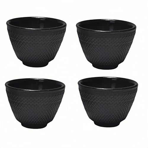 昭和レトロ 南部鉄器 鉄製 鋳鉄 鋳物 4個セット Amazon | 【伝統工芸】鋳鉄製カップ 直火対応 南部鉄器 茶道具 各種