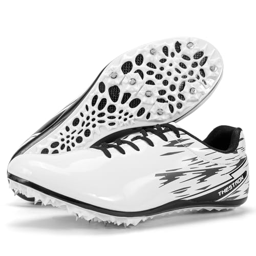 Ifrich Men Women Track Spikes Running Shoes Track & Fields Sneakers Kids Spiked Training Sneakers...