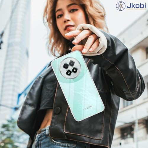 Image of Jkobi Back Cover for Realme 13 (Silicone Clear Shockproof Case with Camera Protection | Soft and Flexible | Transparent)