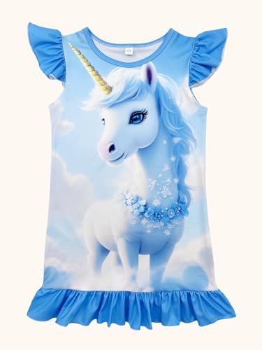 Bow Dream Girl Dress and Matching American Girl Doll Clothes for Girls Blue Cute Size 1303