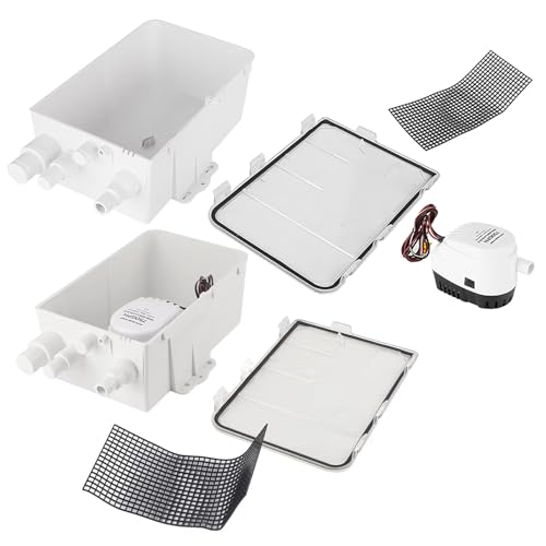 Bomba de ducha portátil para baño 750GPH con mecanismo de flotador automático para camping al aire libre miniatura 4