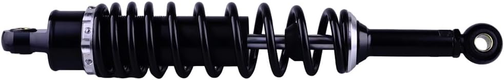 Motorcycle 380MM 14.96inch Air Shock Absorbers Adjustable Rear Suspension Universal Fit For Kawasaki Honda Suzuki Yamaha Go Kart Quad Dirt Sport Bikes Black 1 Pair