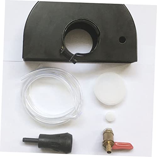 Protector de amoladora portátil en acero negro contra el polvo de yeso 8