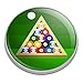 GRAPHICS & MORE Billiard Balls and Triangle Pool Table Golfing Premium Metal Golf Ball Marker
