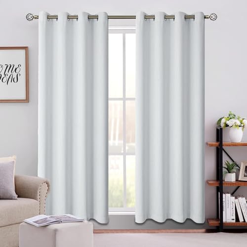 Cortinas, Home Improvement TITIFIVE Cortinas Blackout para recamara o Sala 2 Paneles, Cortinas de oscurecimiento, con Ojales, Aislamiento Térmico y Reducción Ruido, Tela 100%...