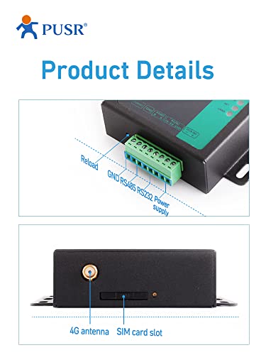 Modem 4G LTE RS485 solventa perdida de conexion M2M industrial USR-G786-G 2