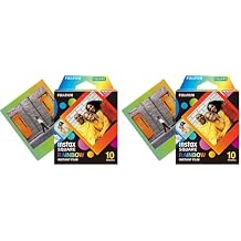 Fujifilm Instax Square Rainbow Film - 10 Exposures Pack of 2