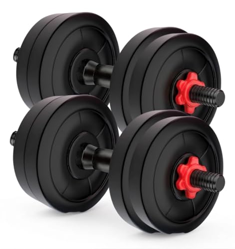 Image of Adjustable Dumbbell Set (8kg to 22kg) - All-in-One Strength Training Weights for Home Gym, Compact Space-Saving Design with Non-Slip Grip & Secure Locking System (Pair) (12 Kg)